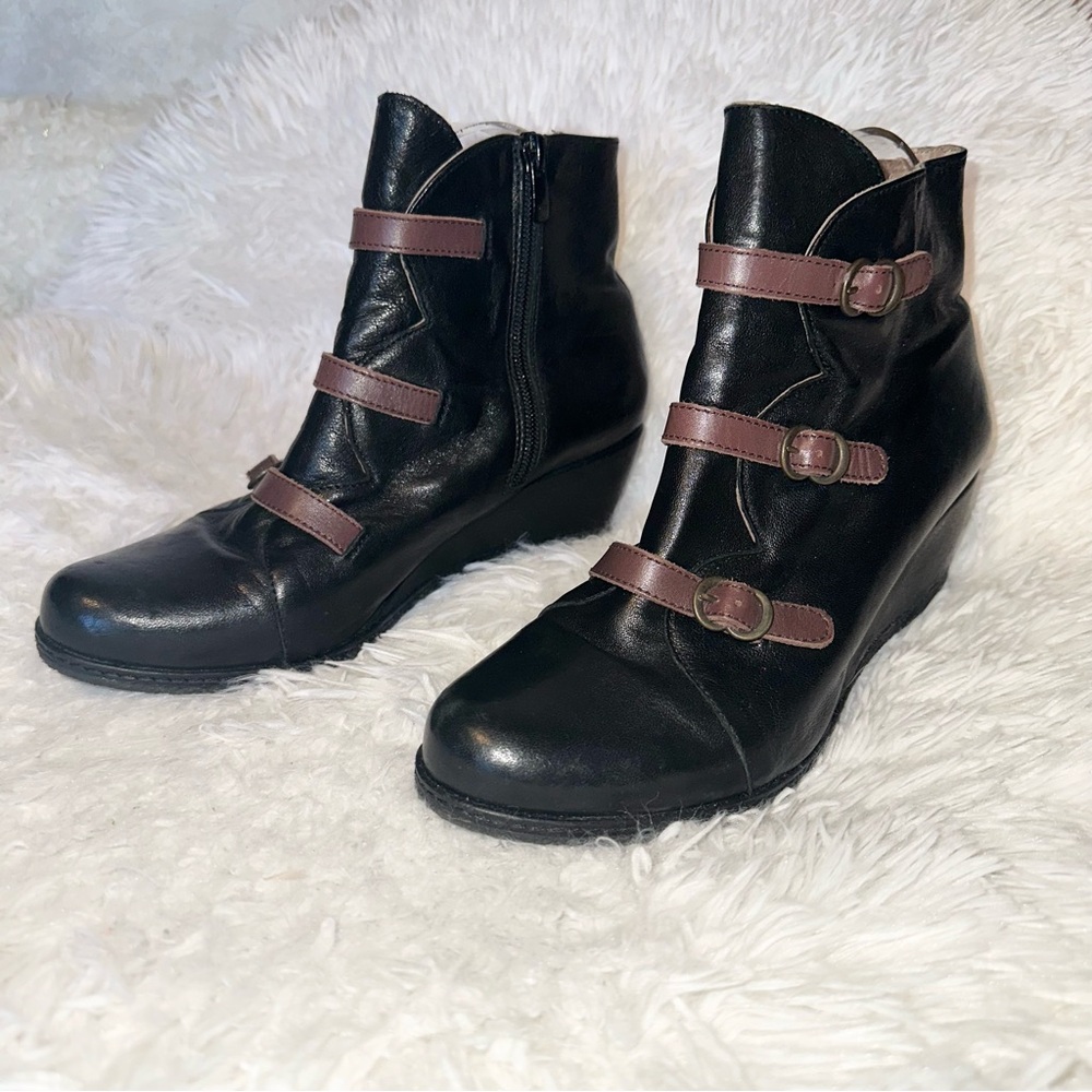 Eric Michael Black & Brown “LENA” ankle boot